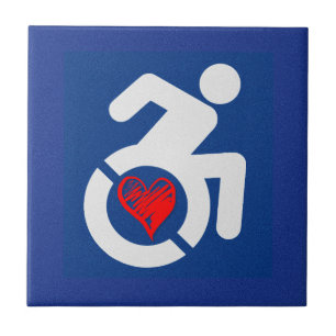 Azulejo De Cerâmica Amor Deficientes