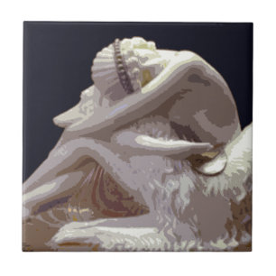 Azulejo De Cerâmica Amor do Borzoi do art deco