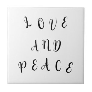 Azulejo De Cerâmica Amor E Paz Bonitos