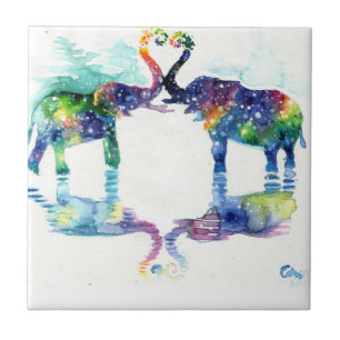 Azulejo De Cerâmica Amor elefante