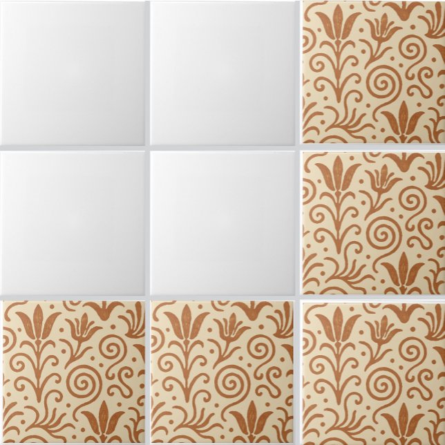 Azulejo De Cerâmica Ancient  Bronze Age Aegean Minoan Inspired Pattern (Criador carregado)