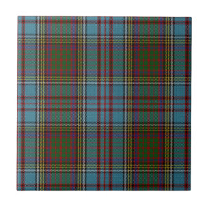Azulejo De Cerâmica  Anderson Clan Tartan - Padrão de Xadrez Escocês
