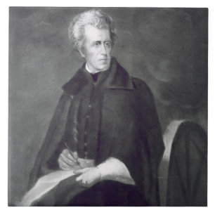 Azulejo De Cerâmica Andrew Jackson, 7a Presidente dos Estados Unidos