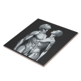 Azulejo De Cerâmica Android Union: Cyborg Couple Ceramic Tile Art