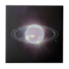 Azulejo De Cerâmica Anéis JWST do Planeta Netuno