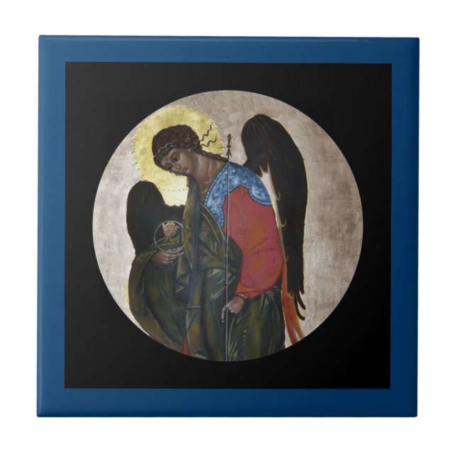 Azulejo De Cerâmica Angel Gabriel Icon (Frente)