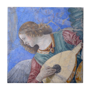 Azulejo De Cerâmica Angel Musico do Natal Melozzo da Forli