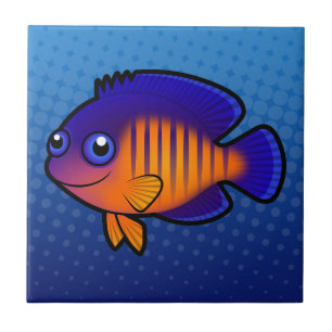 Azulejo De Cerâmica Angelfish 1 dos desenhos animados