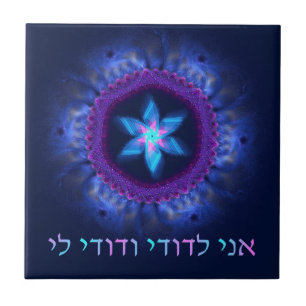 Azulejo De Cerâmica Ani L'Dodi V'Dodi Li