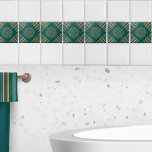 Azulejo De Cerâmica Animais Sob O Sol Mandala Stripes Personalizadas<br><div class="desc">Os animais sob a mandala solar com listras coloridas no design de azulejo de cerâmica sem costura, de cor verde-escura, com início no centro. Se você olhar cuidadosamente, verá que há elefantes, girafas, leões, aves e cobras na arte da mandala. O azulejo cerâmico de cor lacrimogênea com animais mandala é...</div>