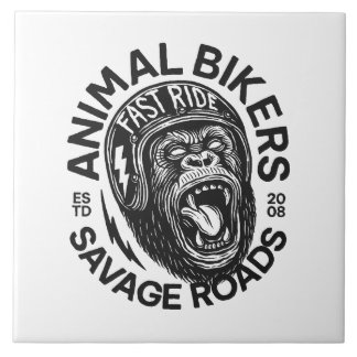 Azulejo De Cerâmica Animal Bikers
