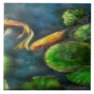 Azulejo De Cerâmica Animal - Peixe - O peixe tímido