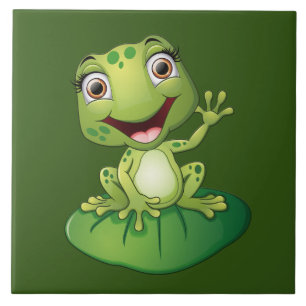 Azulejo De Cerâmica animal sapo bonito