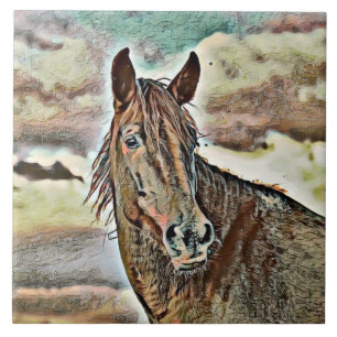 Azulejo De Cerâmica animal smartmix- cavalo 2