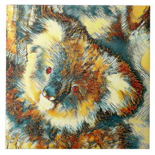 Azulejo De Cerâmica AnimalArt_Bear_005