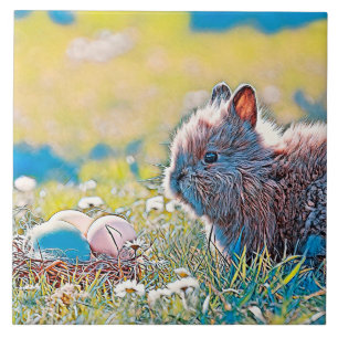 Azulejo De Cerâmica AnimalMix_Rabbit_037