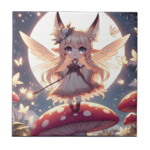 Anime Girl Pixie Hippie Moon Fairy