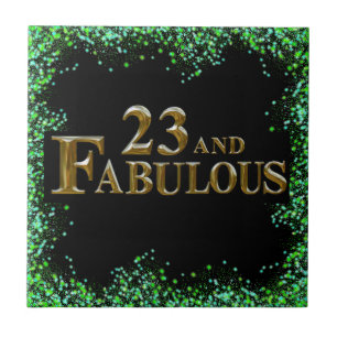 Azulejo De Cerâmica Aniversário de 23 anos 