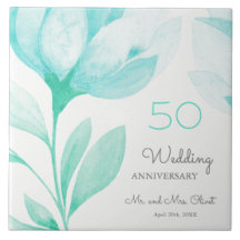Aniversário de Casamento de Teal Peonies 50 Anos