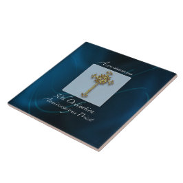 Azulejo De Cerâmica Aniversário do 50º Jubileu Ordination do Padre