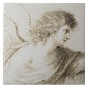 Azulejo De Cerâmica Anjo cristão por Francesco Bartolozzi