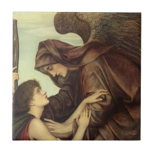 Azulejo De Cerâmica Anjo da Morte por Evelyn De Morgan