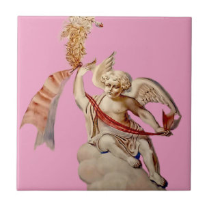 Azulejo De Cerâmica Anjo do Céu Antigo