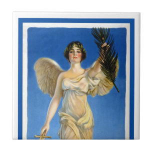 Azulejo De Cerâmica Anjo Feminino Patriota Vintage, Compre Títulos de 