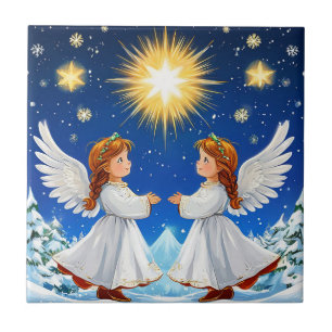 Azulejo De Cerâmica anjos do dia dos namorados