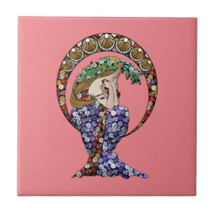 Azulejo De Cerâmica Annalise Art Nouveau