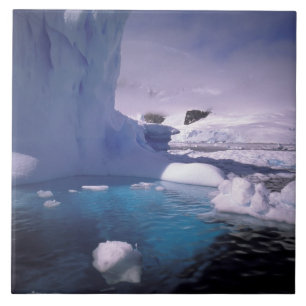 Azulejo De Cerâmica Antártida. Paisagens de gelo da Antártica 2