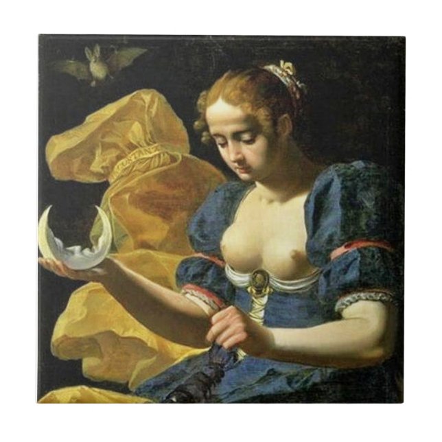 AZULEJO DE CERÂMICA  ANTECIPADOR DE RENASCIMENTO 18/A LUA (Frente)