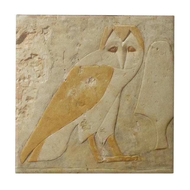 Azulejo De Cerâmica Antigo Egípcio Barn OWL (Frente)