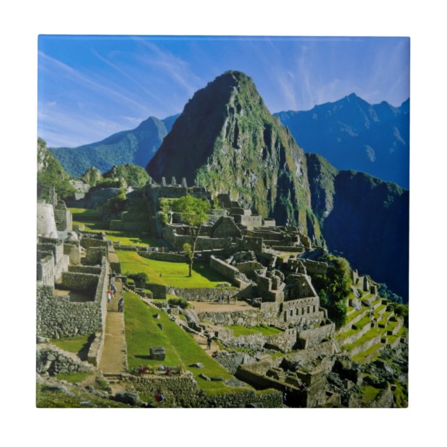 Azulejo De Cerâmica Antigo Machu Picchu, último refúgio dos 2 (Frente)