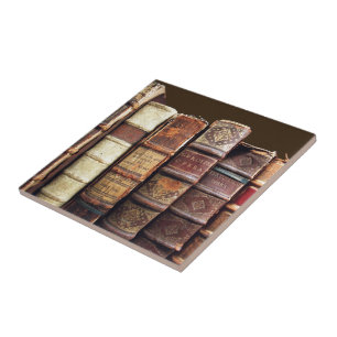 Azulejo De Cerâmica Antigos Livros Antigos Presente de Tomas de Vintag