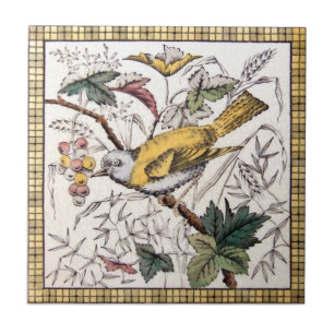 Azulejo De Cerâmica Antiguidade Transferware da reprodução VT0033