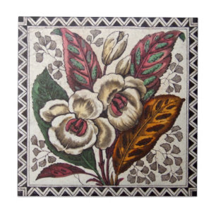 Azulejo De Cerâmica Antiguidade Transferware da reprodução VT0034