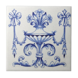 Azulejo De Cerâmica Antiguidade Transferware da reprodução VT0041