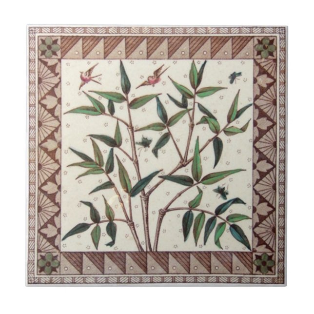 Azulejo De Cerâmica Antiguidade Transferware da reprodução VT0043 (Frente)