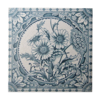 Azulejo De Cerâmica Antiguidade Transferware da reprodução VT0045