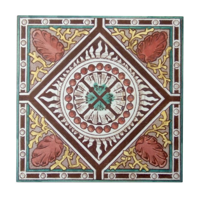 Azulejo De Cerâmica Antiguidade Transferware da reprodução VT0057 (Frente)