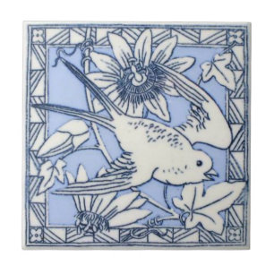 Azulejo De Cerâmica Antiguidade Transferware da reprodução VT0064