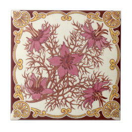 Azulejo De Cerâmica Antiguidade Transferware da reprodução VT0072