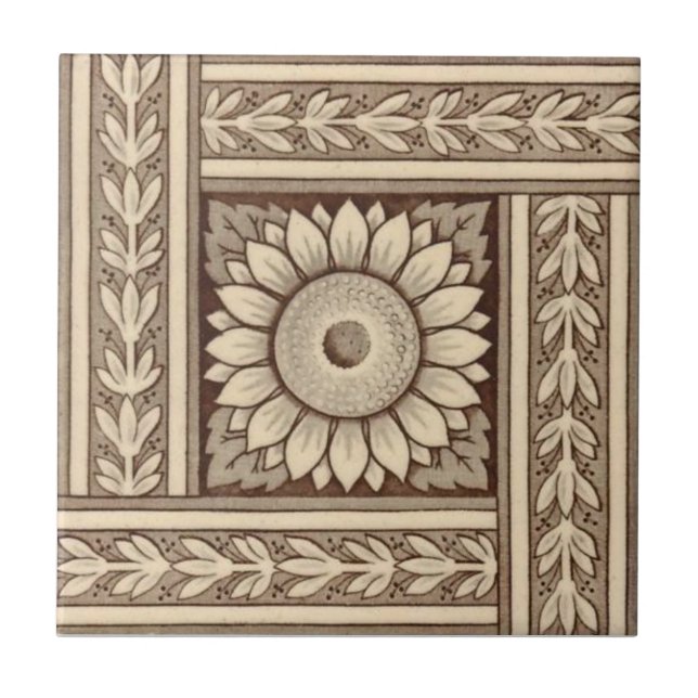 Azulejo De Cerâmica Antiguidade Transferware da reprodução VT0074 (Frente)