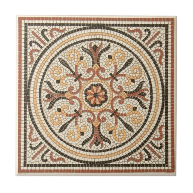 Azulejo De Cerâmica Antiguidade Transferware da reprodução VT0075 (Frente)