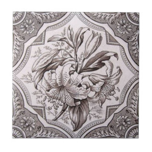 Azulejo De Cerâmica Antiguidade Transferware da reprodução VT0076