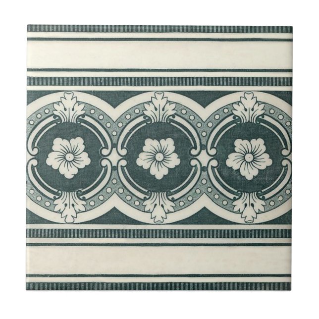 Azulejo De Cerâmica Antiguidade Transferware da reprodução VT0077 (Frente)