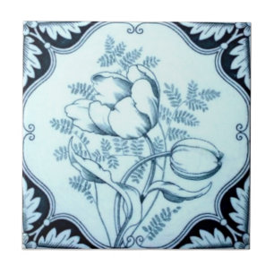 Azulejo De Cerâmica Antiguidade Transferware da reprodução VT0101