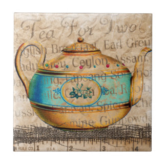 Azulejo De Cerâmica Antique Tea Pot
