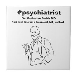 Azulejo De Cerâmica antistress Freud Psychiatry Therapy Clinic Health